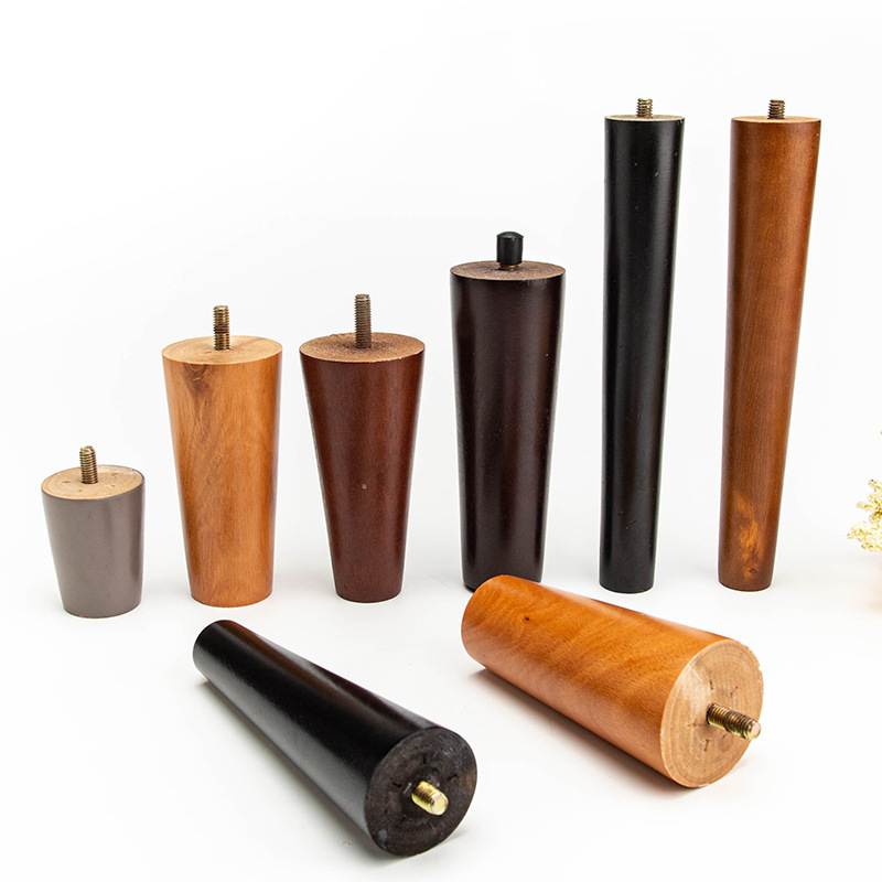 Muebles Pies de madera Pies de madera en forma de calabaza Pies de mueble de TV Pies de sofá Mesa de centro Pies de madera maciza Pies de mesa Pies de silla Pies de cama