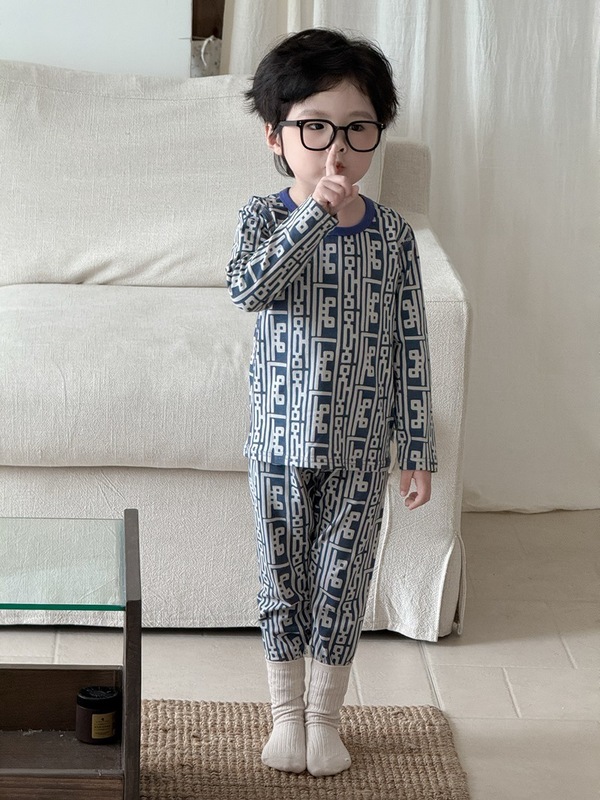 儿童家居服套装2025秋季新款女童睡衣两件套宝宝秋装卡通居家套装|undefined