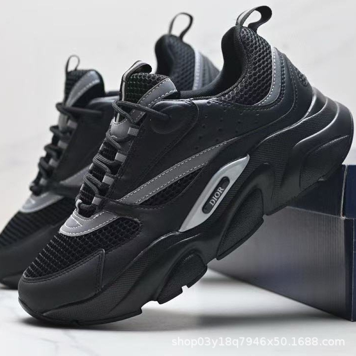 Foreign Trade Cd Shoes B22 Versatile Casual Sports Men's Shoes Fashionable Trendy Mesh Breathable Shoes Height-Increasing Dad Shoes Casual