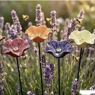 �羳�¿�Flower-Shaped Ceramic Bee Watering Station�۷��ˮ