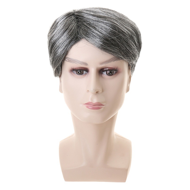 Amazon escuela 100 días gris abuelo peluca abuela peluca carta dama estilo vieja dama peluca