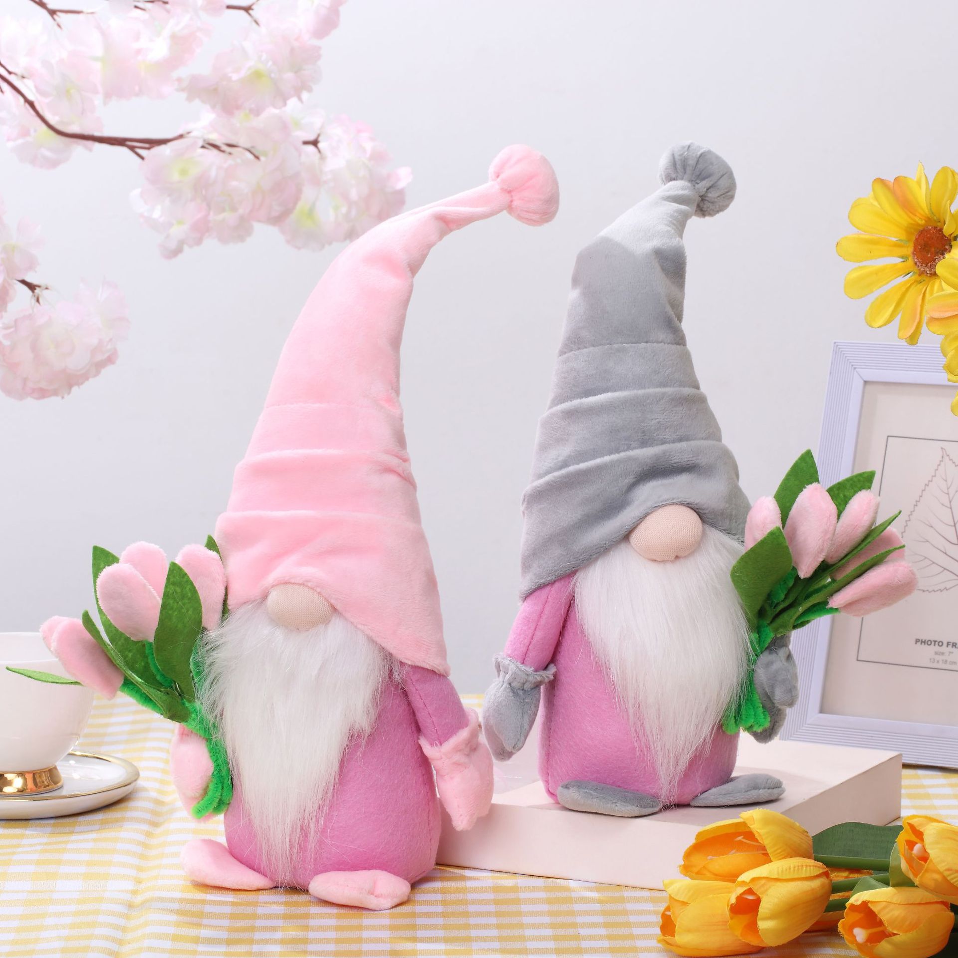 Nuevo tulipán transfronterizo Rudolf Día DE LA Madre Día de San Valentín muñeca mamá regalo de cumpleaños decoración de la ventana del hogar