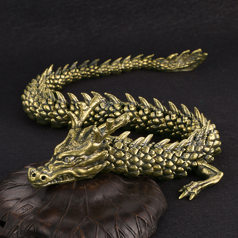 National tide antique antique domineering 3D living dragon ornaments small size tea pet study decoration zodiac Dragon handicraft collection National tide antique antique domineering 3D living dragon ornaments small size tea pet study decoration zodiac Dragon handicraft collection