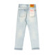 Spring and Summer 1090 Thin Micro-elastic Jeans Red Ear Tannin Slim-fit Small Straight Light Color Old Washable Vintage Trousers