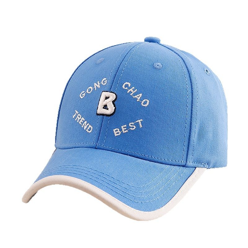 Gorra de béisbol para niños Primavera y otoño 2025 nuevo sombrero de todo fósforo para niños letras bordadas de algodón puro calle sombrero de todo fósforo hombre
