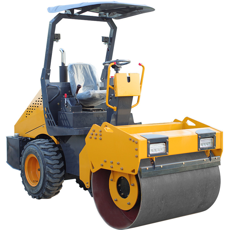 Shanling 3.5 toneladas de rodillo de acero único pequeño rodillo de 3 toneladas de rodillo vibratorio de conducción de asfalto para carretera de movimiento de tierra