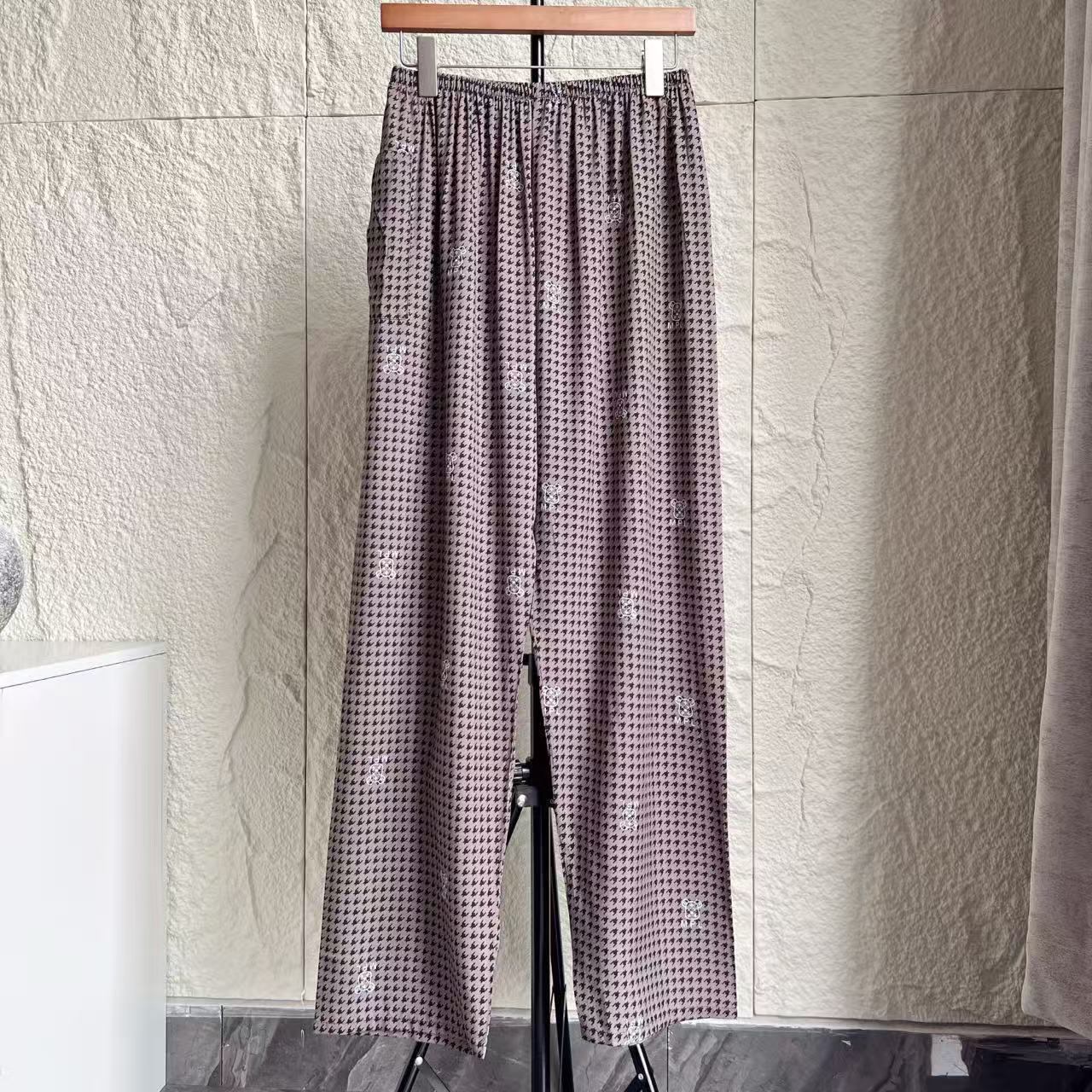 남성용 바지 스타일 25 작은 물떼새 격자 곰