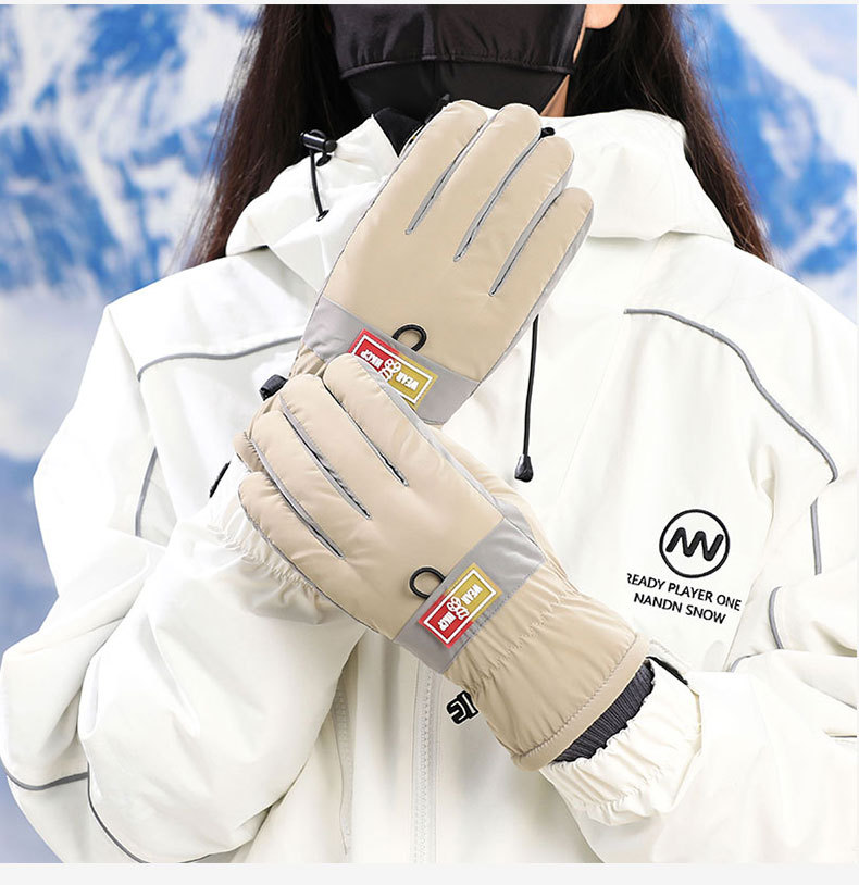 Winter herren wasserdicht samt verschleiß-beständig K2 frauen radfahren niedlich winddicht und kälte proof split finger skifahren warm_voghion.com