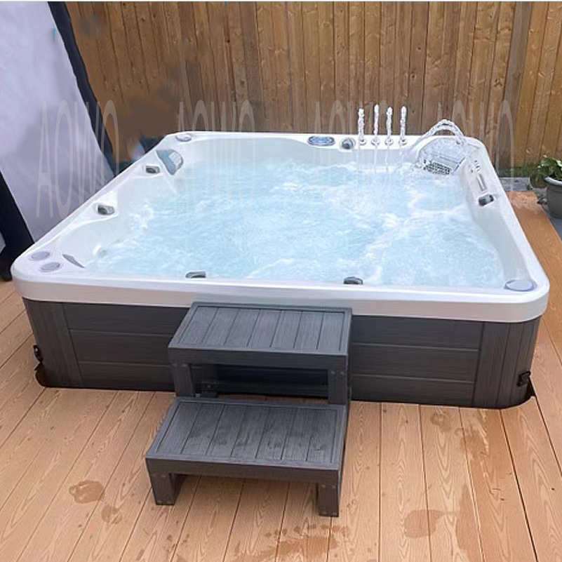 bañera de masaje al aire libre bañera de surf bañera spa 6 personas piscina acrílica bañera de baño para adultos