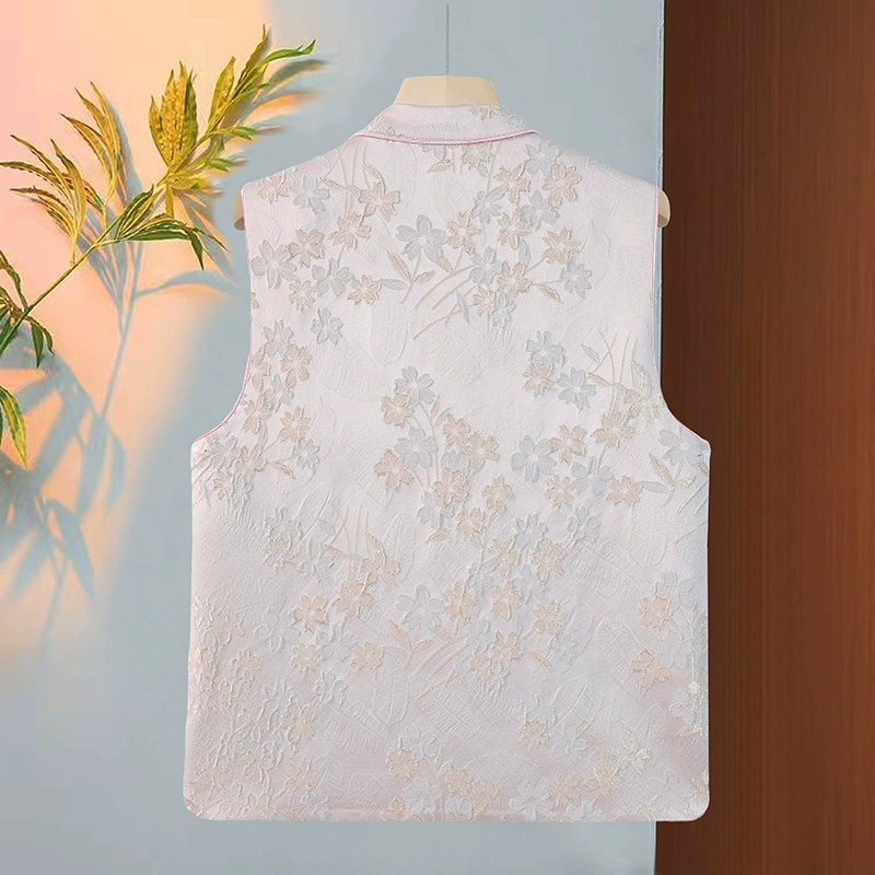 2025 весенний новый модный жилет, новый топ в китайском стиле, ретро-куртка, верхняя одежда для женщин 30-50 лет, жилет