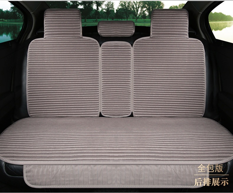 Suitable for all-season use, car seat covers, linen seat cushions, semi-enclosed seat pads, non-slip, full-coverage, health-promoting buckwheat shell for summer