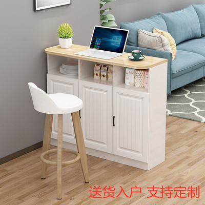 Wine cabinet partition Restaurant Small apartment partition Small bar Cabinet table Bar counter Entrance Wall household desk Living room cabinet