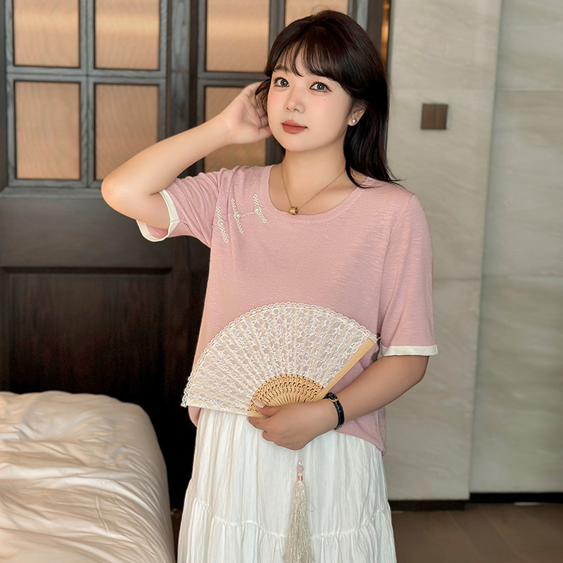 ニット 夏  XL-3XL 大きいサイズ トップス