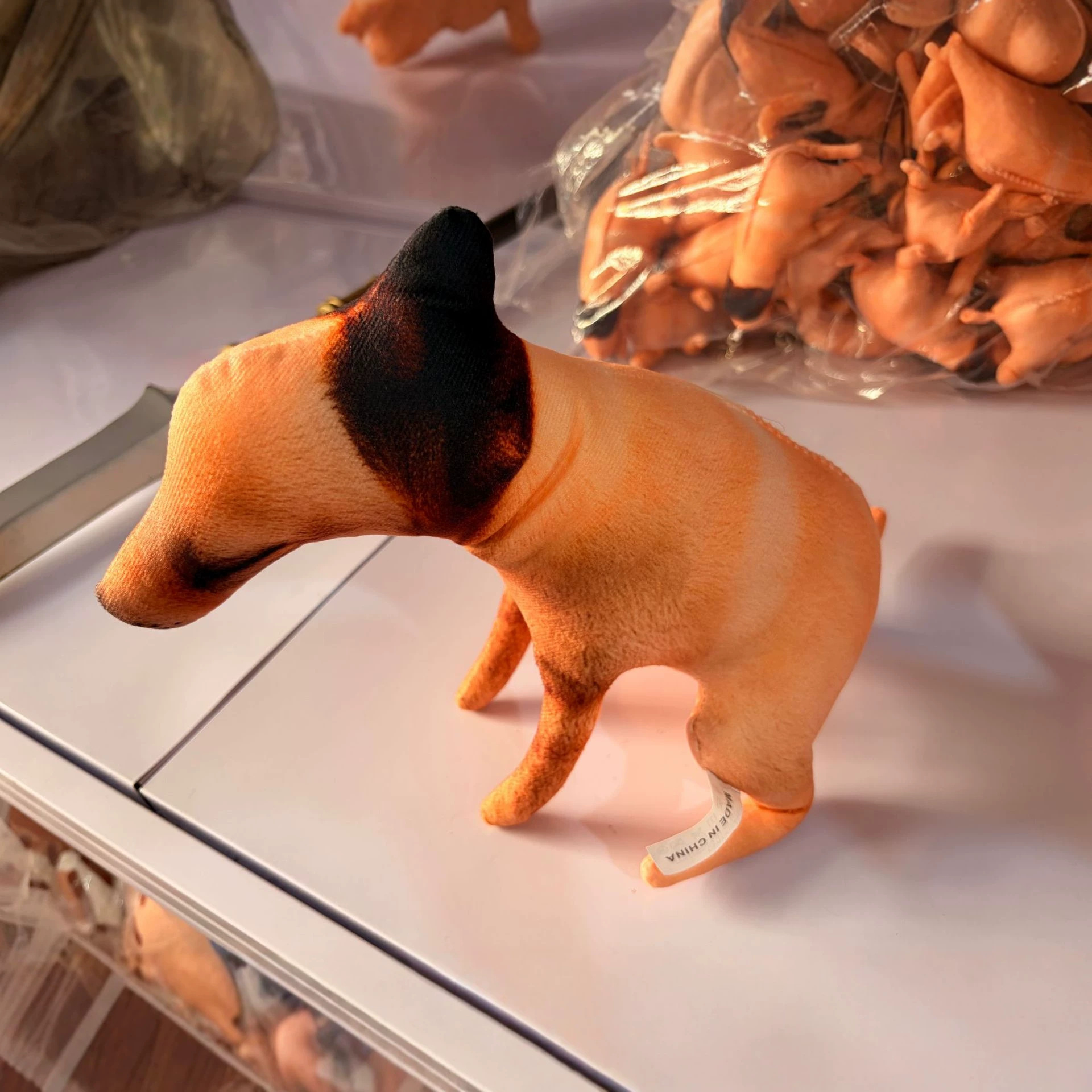 Creative and funny poop-themed dog plush toy, cross-border realistic chicken, duck, and Australian lobster plush doll