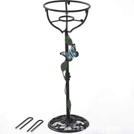 厂家直销跨境户外铸铁凝视架地球仪支架凝视球支架花园装饰品架