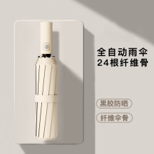 全自动雨伞加厚加固女晴雨两用男黑胶太阳伞抗风暴防紫外线防晒伞
