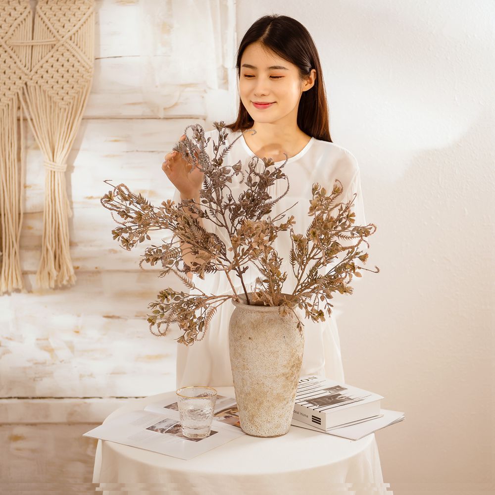 Manufacturer of artificial flower crafts, withered juniper leaves, simulated flowers, green plant wholesale, wedding and celebration decorations, INS cross-border, MW82113