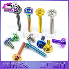 TMJ ディスクヘッド梅花チタン合金ネジ、オートバイ改造用 M6 ヘッド 13mm シリーズ、工場直販