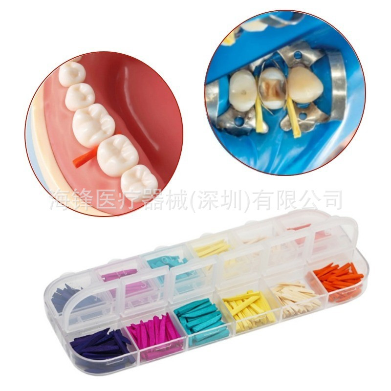 Dental Materials Wooden Dental Wedges Interdental Wedges Dental Consumables Wooden Wedges 300 Pieces/Box