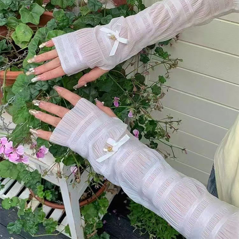 Carefully Selected Sun Protection Sleeves for Women, Long Lace Thin Style, Summer Uv Protection Arm Sleeves for Women, Ice Silk Arm Sleeves for Driving