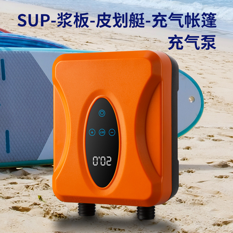 桨板帐篷冲锋舟橡皮艇充气船气垫浮台高压12伏电动车载充气泵便携|undefined