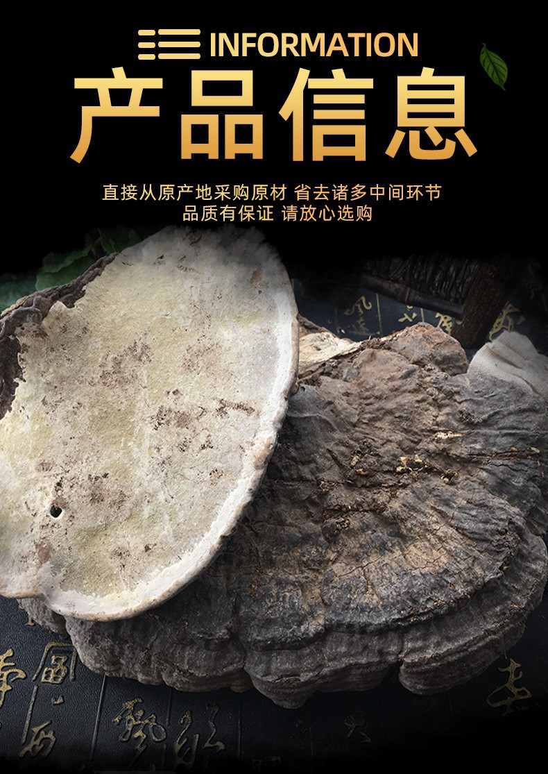 Dried Tree Tongue Lingzhi Shu She Zhi Bulk Whole Slices Traditional Herbal Decoction Ingredient 500g quality and texture