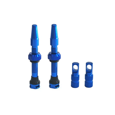 Bicycle Vacuum Valve Set of valve - 44mm-blue-4-piece-set-with-three-holes-on-the-side