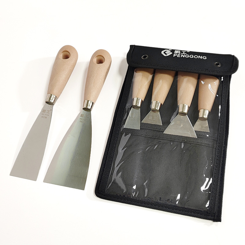 PENGGONG acero inoxidable espesado cuchillo de mortero duradero cuchillo de raspado