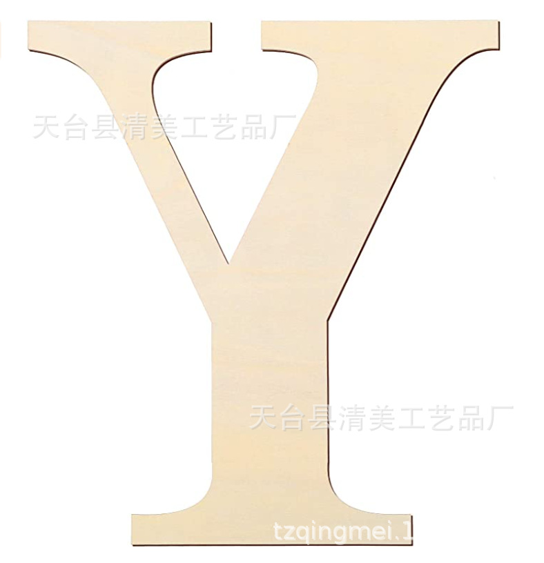 Letras inglesas de madera de 12 pulgadas 30cm de alto 26 letras inglesas letras de 3mm de espesor 1 paquete