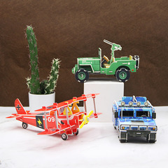 端午節龍舟紙質3d立體拼圖飛機翻斗車diy手工親子兒童益智玩具