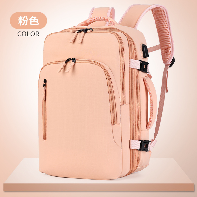 Sac à dos double grande capacité pour homme, idéal pour le commerce international, les voyages et les déplacements. Sac d'affaires multifonctionnel et extensible, compatible avec les ordinateurs portables._voghion.com