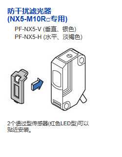 松下原装新品	PF-NX5-V			防干扰滤光器光电传感器