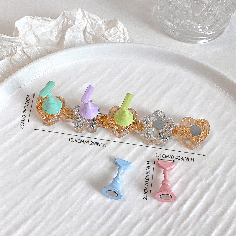 Star-Shaped Sequin Base Macaron Color Nail Art Practice Stand Personal DIY Photo Display Prop Tool Star-Shaped Sequin Base Macaron Color Nail Art Practice Stand Personal DIY Photo Display Prop Tool