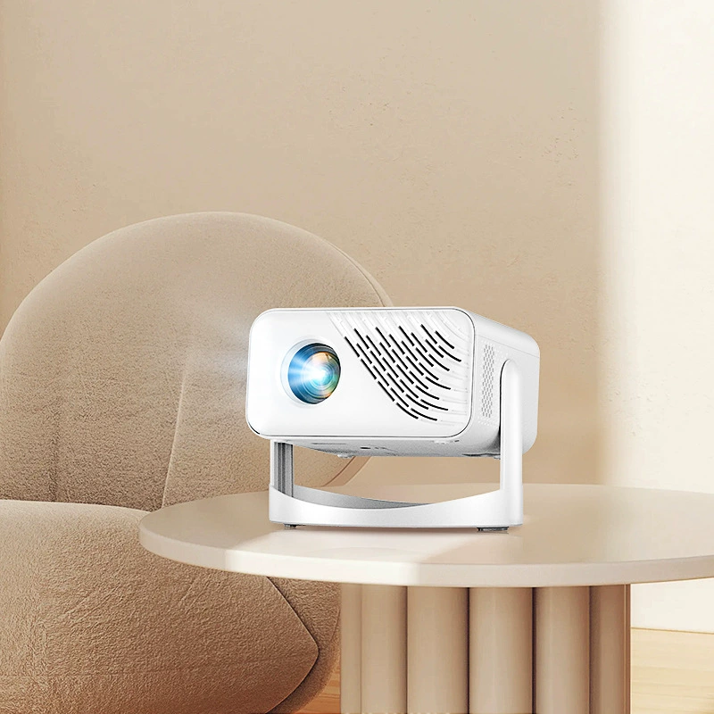 Portable Smart Projector Mini Home Theater, Ultra HD, 5G Dual-Band, Auto-Focus 360° Gimbal