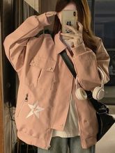 美式棒球服女春秋季新款休闲宽松飞行员夹克工装外套