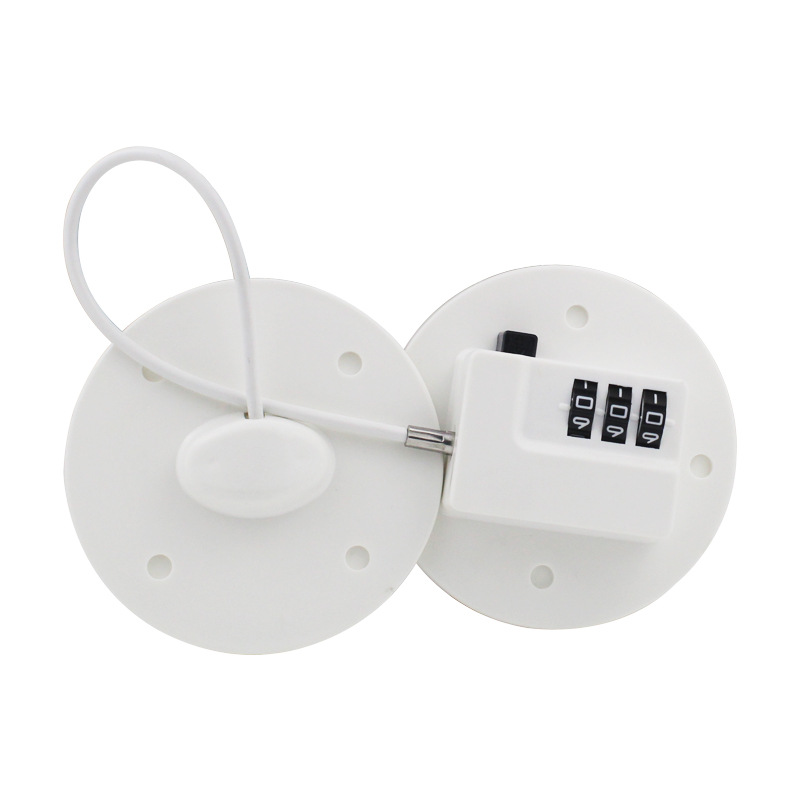 3륜 콤비네이션 자물쇠(흰색)