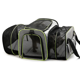 Cat Carrier, Portable Small Dog Carrier, Car Pet Carrier, Breathable Cat Carrier, Expandable Portable Pet Bag