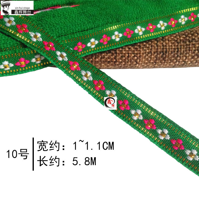 Cinta de Encaje Étnico de 1 cm de Malla Hexagonal y Polietileno para Artesanías