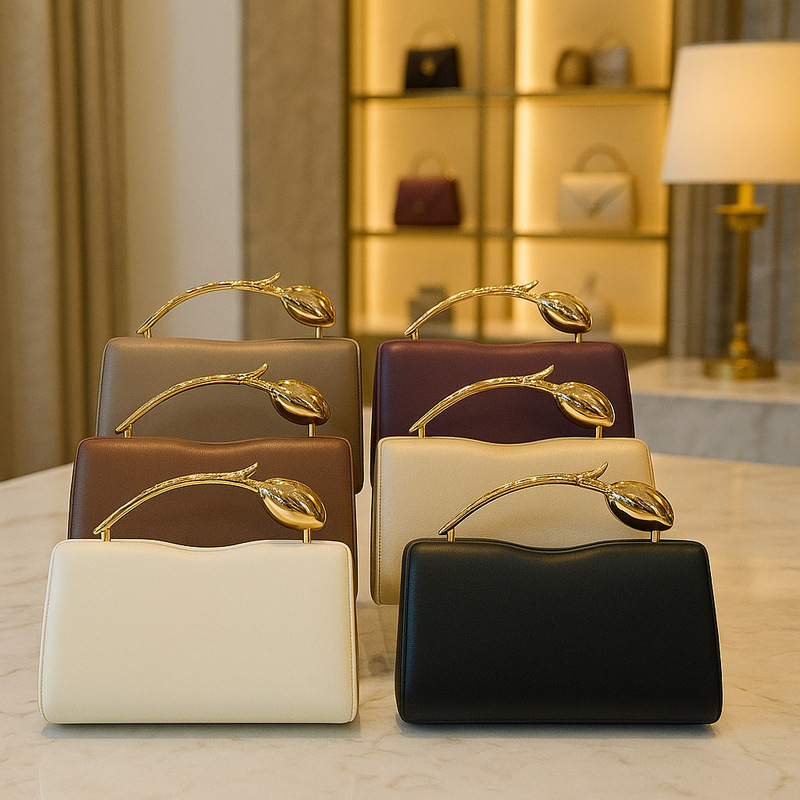 Foreign Trade Cross-Border Manufacturer Direct Sales Pu Clutch Bag Rose Shape Valentine's Day Gift Crossbody European and American Dinner Bag Foreign Trade Cross-Border Manufacturer Direct Sales Pu Clutch Bag Rose Shape Valentine's Day Gift Crossbody European and American Dinner Bag