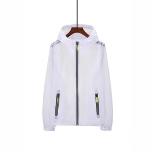 Reflective Zipper Men's Large Size Sun Protection Clothing Couple Outdoor Skin Clothing Fishing Clothing with Logo Printing