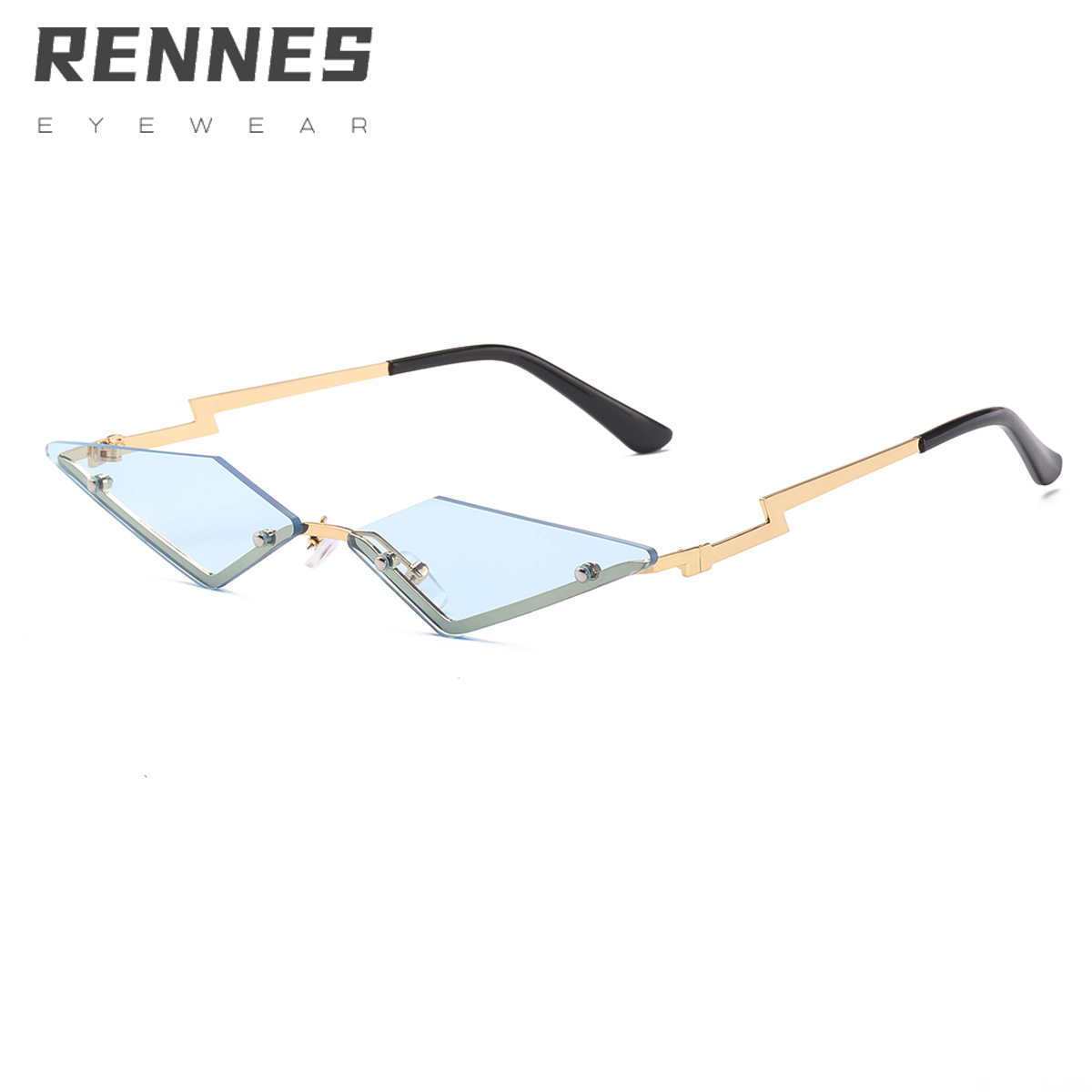 2021 nuevas gafas de rayos transfronterizos gafas de sol de pierna moda de mujer pequeño triángulo gafas de sol de fiesta gafas de sol divertidas