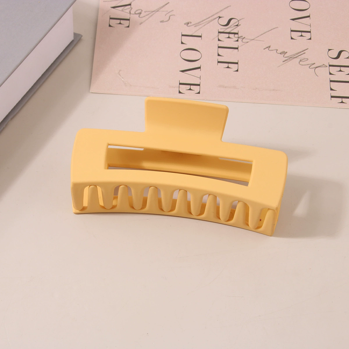 (Cross-border trading), rectangular matte crab pin, big shark, hairgrip, Amazon, simple and elegant design