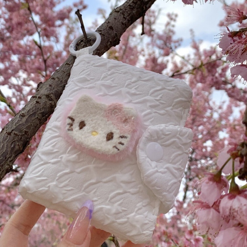 Cartera de tarjeta Miffy 3 en 1 Conejo Miffy Estuche para llaves Estuche para documentos de almacenamiento Multifunción portátil