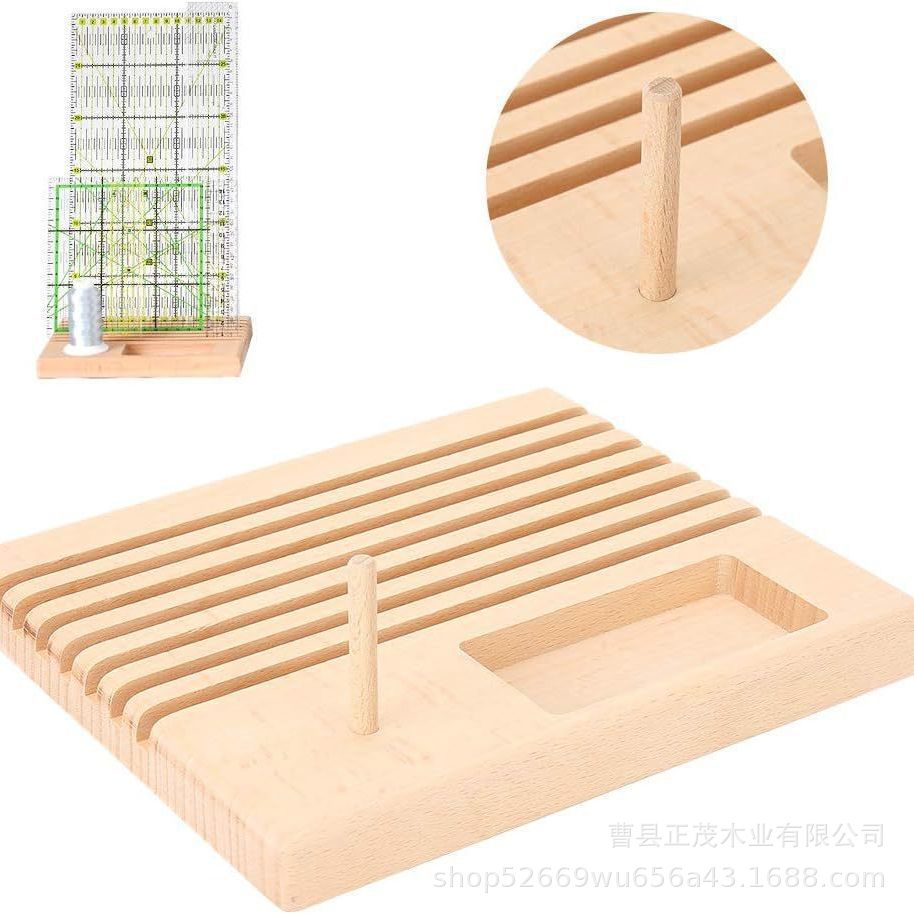 厂家批发木制收纳架家用手工缝纫工具存放架缝纫机桌面收纳置物架