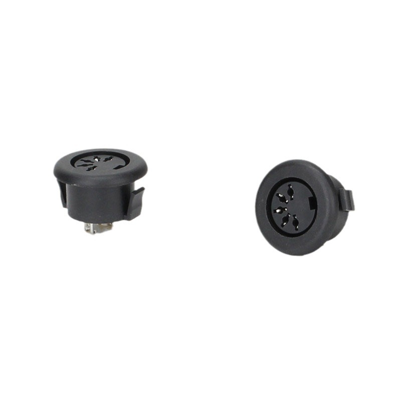 工厂供应优质S端子大DIN插座DIN插座美容美甲5P插座5P卡板座