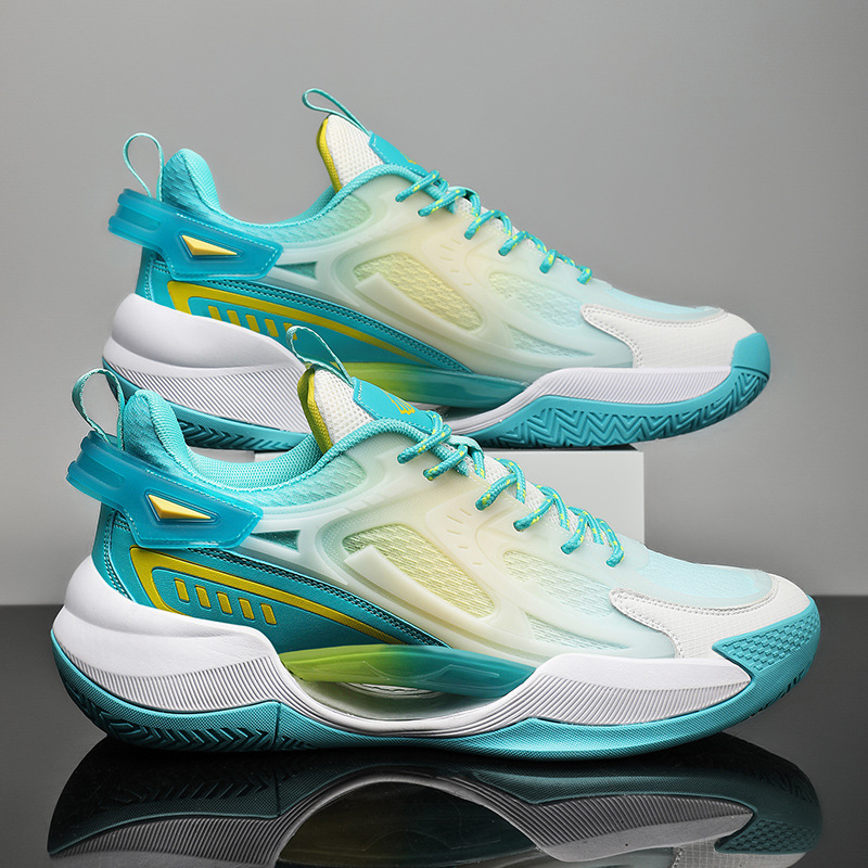 Zapatillas de baloncesto luminosas de tendencia transpirables de malla juvenil para hombres y mujeres 2025 nuevos zapatos deportivos casuales image 1