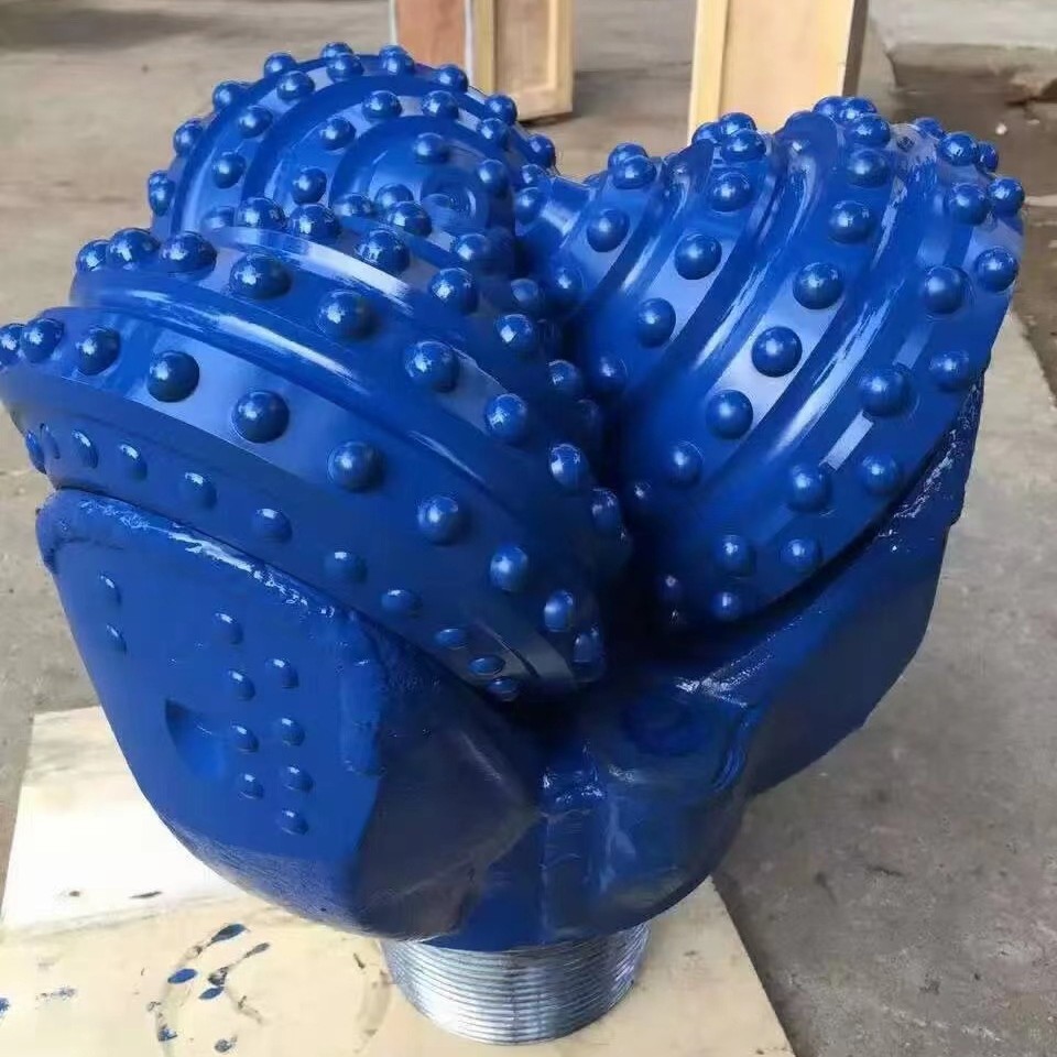 厂家供应三牙轮钻头球齿钢齿镶齿牙轮地质勘探水井钻头8 1/2英寸