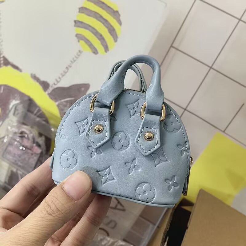 Neue Damen-Mini-Handtasche mit Prägung, Muscheloptik, elegante Geldbörse, Airpods-Tasche, Chanel-Stil, kompakte Tasche