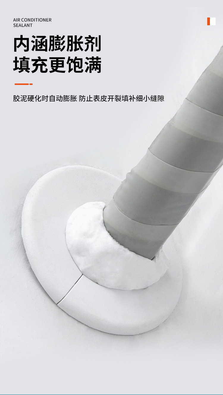 Air-conditioning Hole Sealing Mastic Blocking Hole Waterproof Household Filling Waterway Toilet Rodent-proof Plugging Fireproof Mud Wall Hole Repair