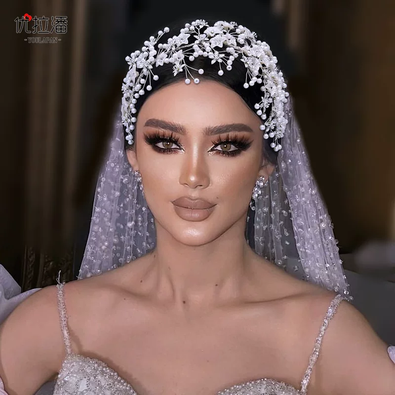 Hair accessory for bride, высококачественное вечернее платье, повязка на голову, HP676